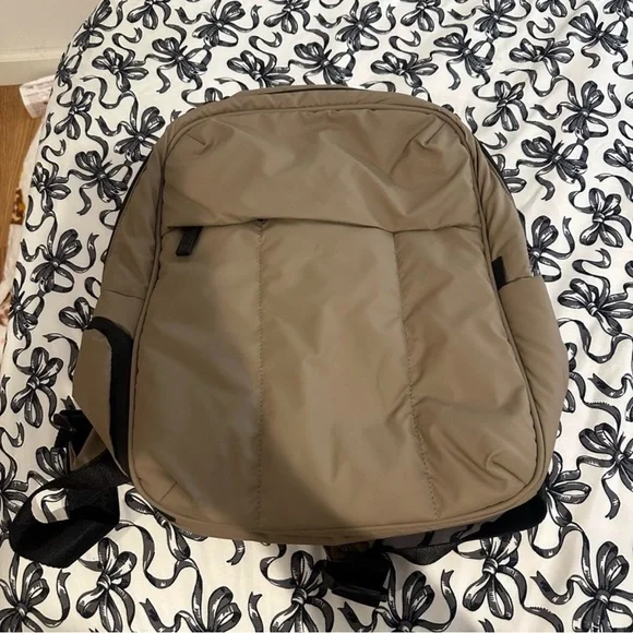 CALPAK Luka 15” laptop backpack in chocolate - Picture 2 of 7